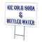 Signmission Ice Cold Soda & Bottled Yard & Stake outdoor plastic coroplast window, 1216 Ice Cold Soda & Bottled C-1216 Ice Cold Soda & Bottled - alternate 1